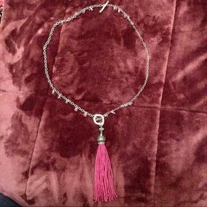Chico’s Vida Tassel Convertible Necklace & Earring